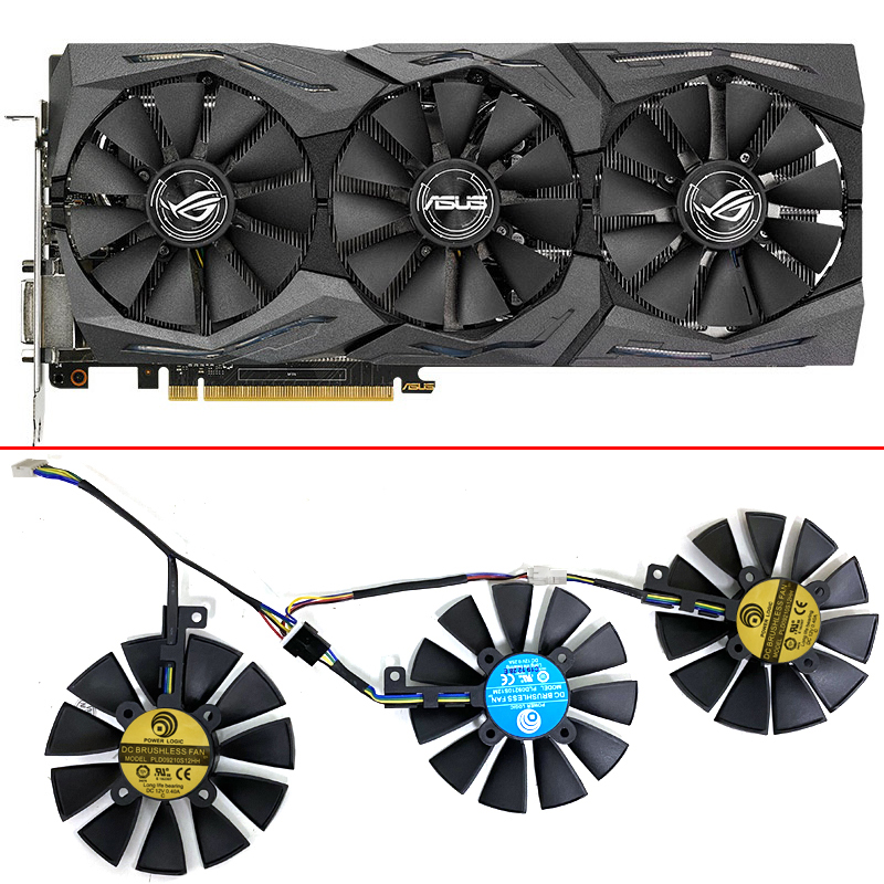 Rtx 3090 24Gb Gddr6X - 87mm PLD09210S12HH Cooler Fan For ASUS